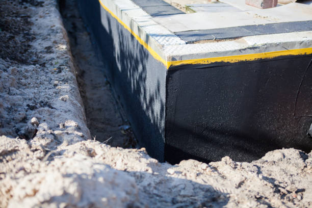 Residential Exterior Waterproofing installation at a Berea, OH home by SJ Waterproofing Pros